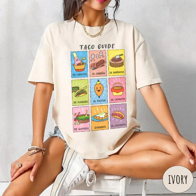 Summer Clothing Guide - Taco Guide Shirt - Funny Mexican