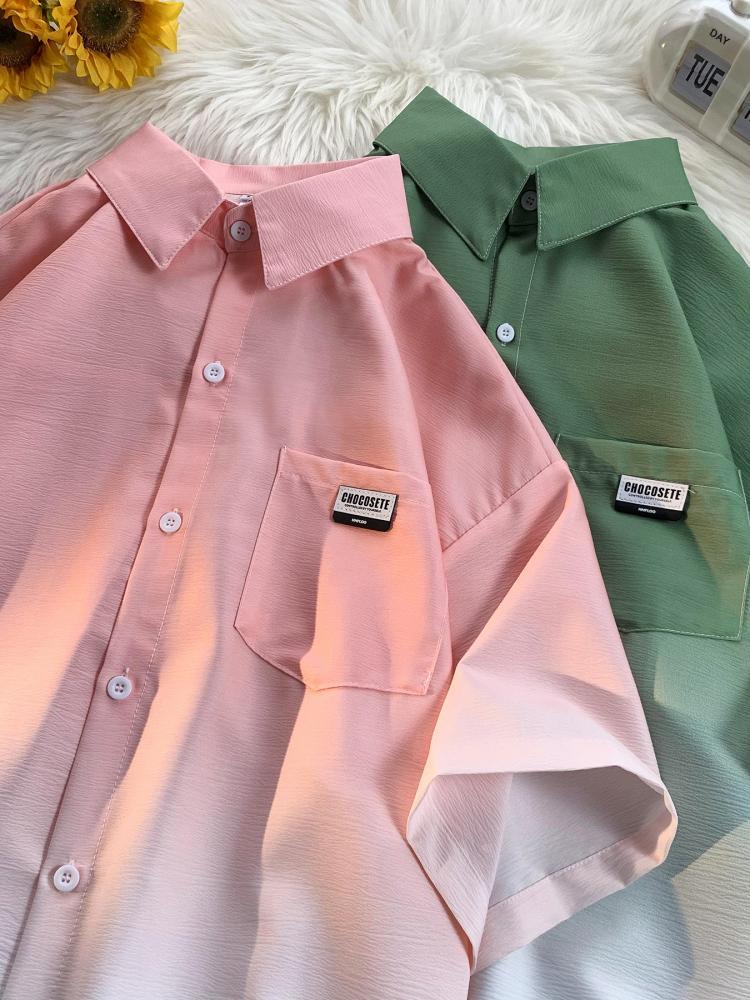 Summer Clothing Label - adual Color ort Sve Men's irt