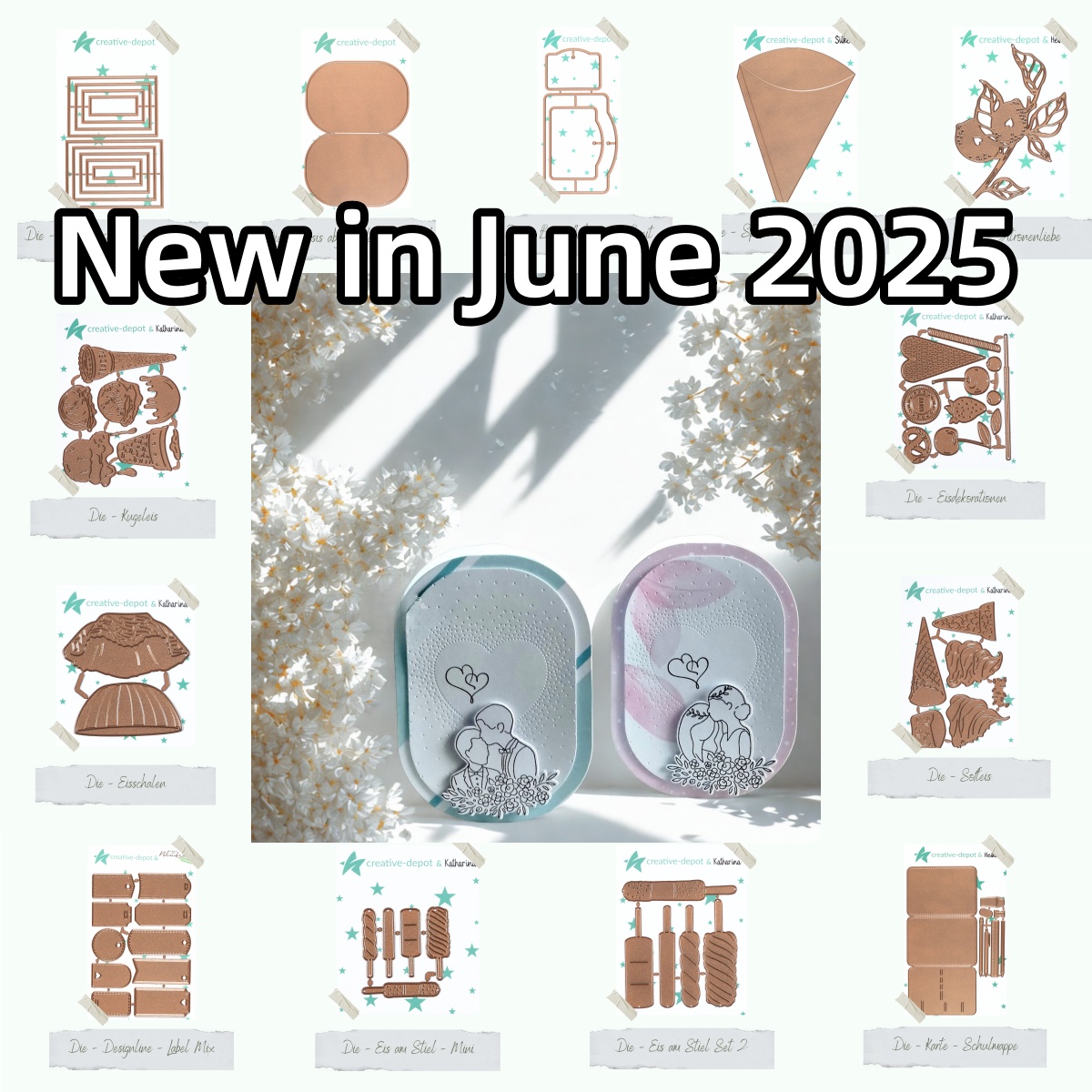 Summer Clothing Label - Summer 2025 Lemon Flower oval Die