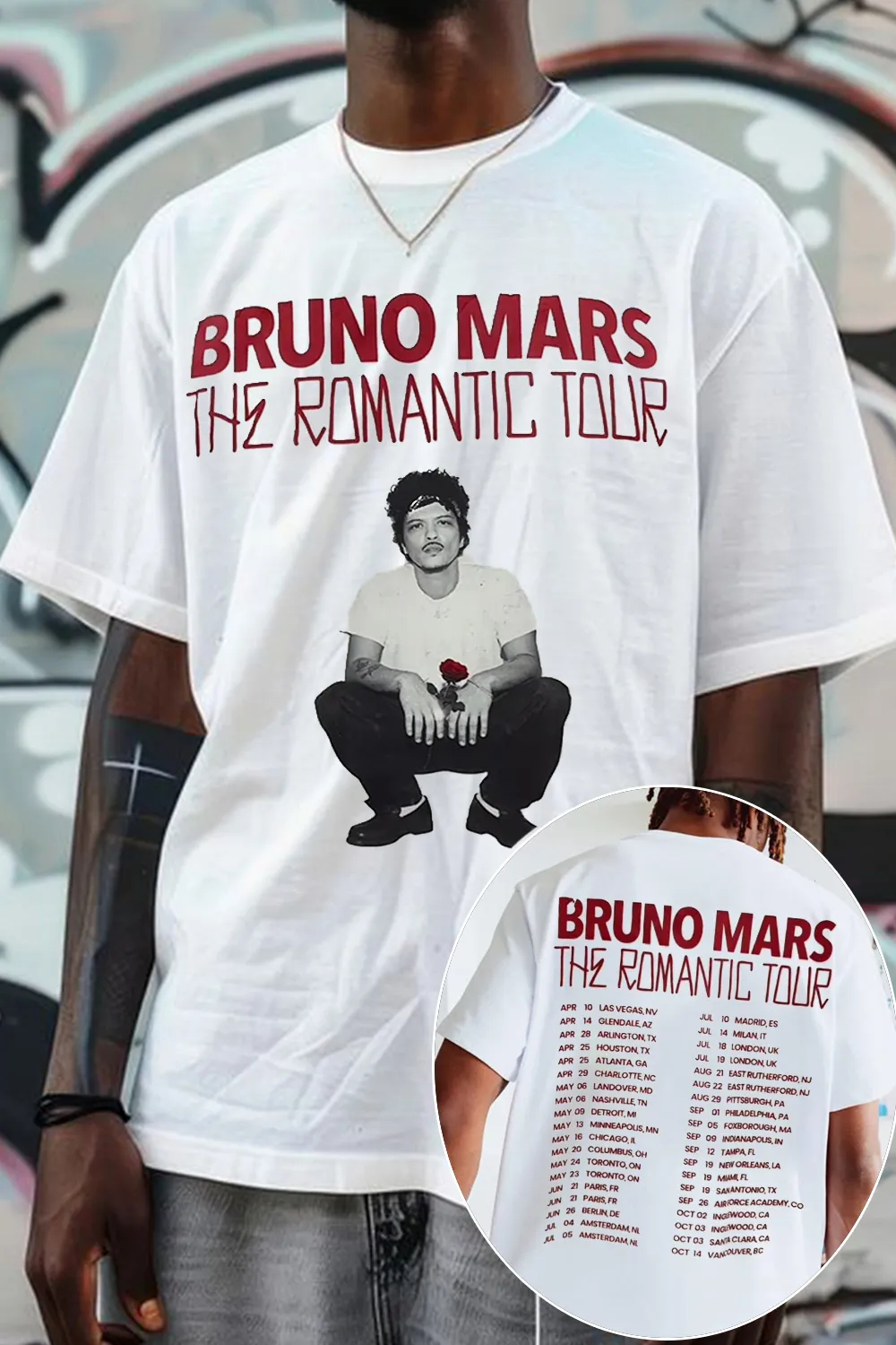 Summer Clothing Trends 2026 - 2026 Bruno Mars Graphic Shirt Mens