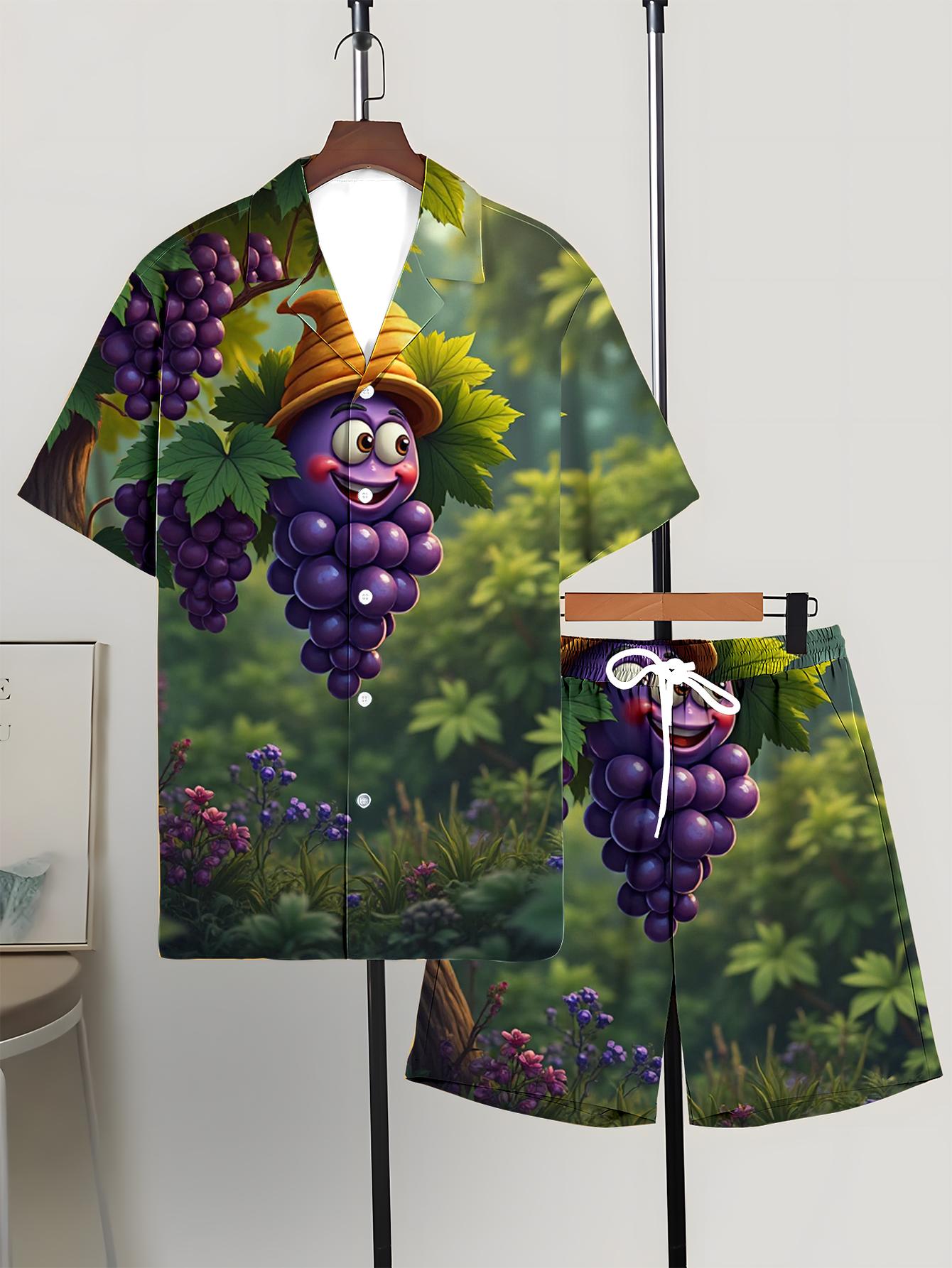 Summer Knit Clothing - Men's Shirt Sets 2026 Spring/Summer Graphic