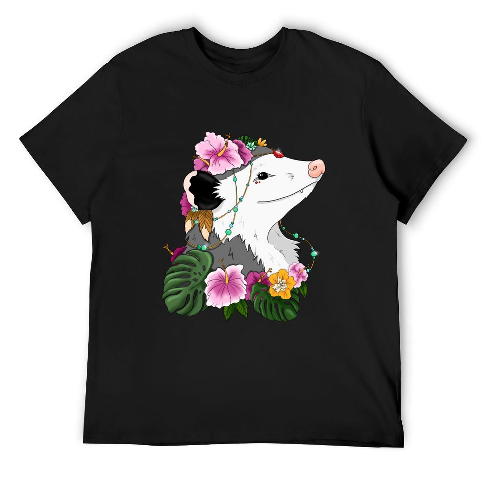 Summer Clothing Vibes - Opossum with tropical vibes T-Shirt summer