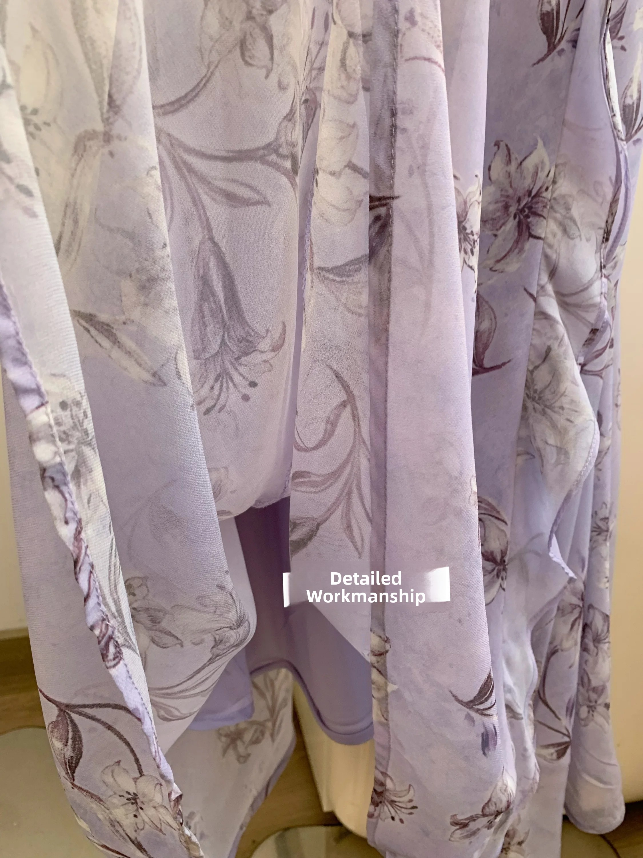 Luckymana Floral Print Halter  - Sundress Midi Floral ulasan dan harga