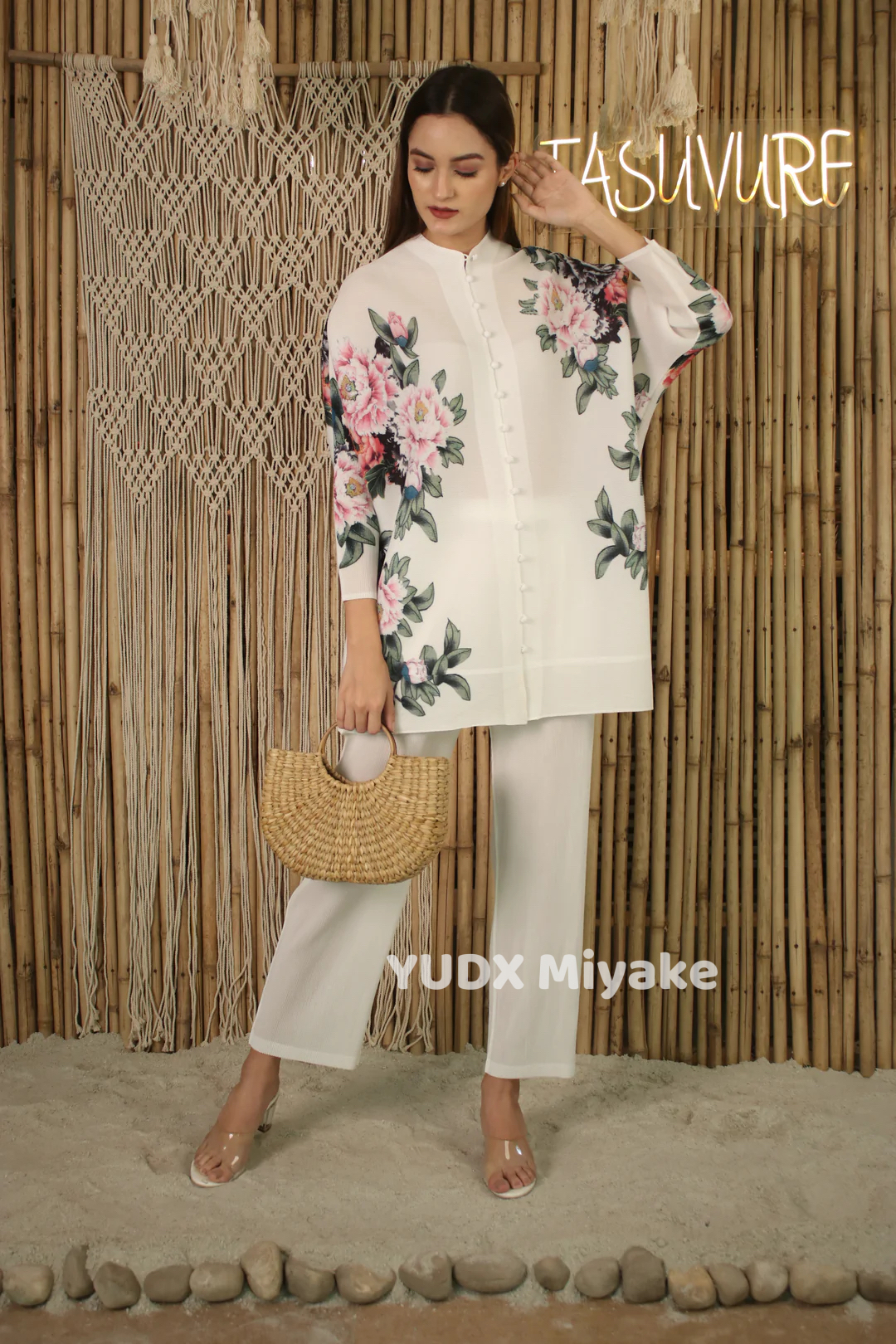 YUDX Miyake Pleated Floral Pri - Summer Days Clothing ulasan dan harga