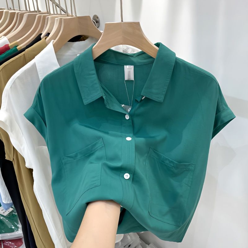 Summer New Pockets Patchwork T - Summer Clothing In Winter ulasan dan harga