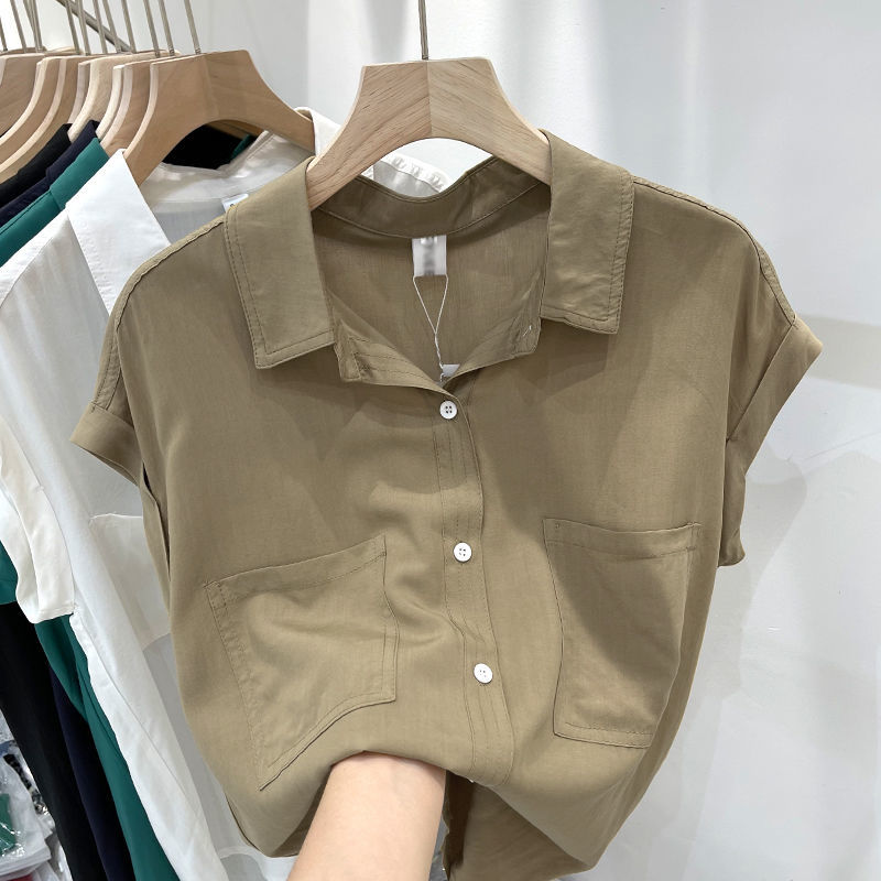 Summer New Pockets Patchwork T - Summer Clothing In Winter ulasan dan harga