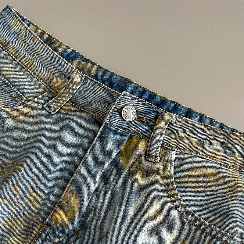 Elegant Women Denim Skirt Yell - Soft Summer Yellow Clothing ulasan dan harga