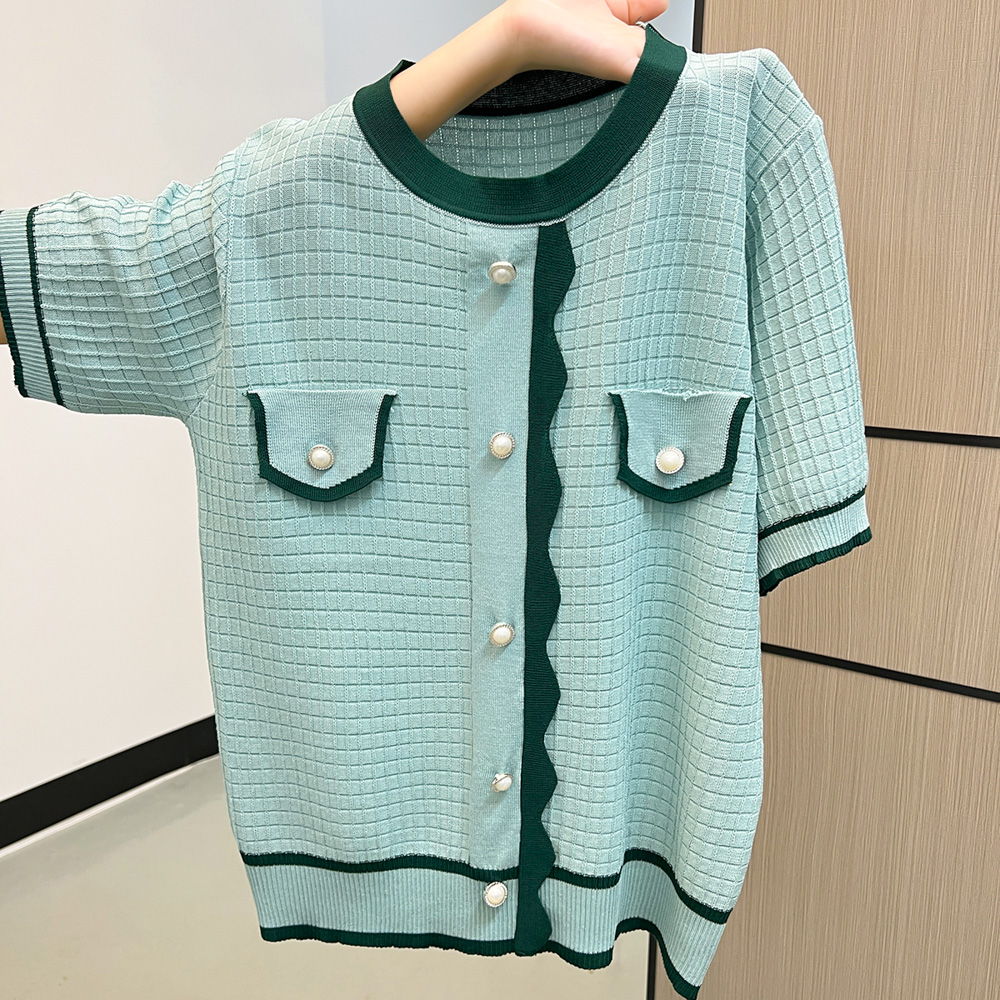 Sweaters New Short Sleeve Knit - Summer Days Clothing ulasan dan harga
