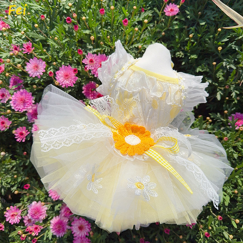 Summer Yellow Daisy Flower Pet - Soft Summer Yellow Clothing ulasan dan harga