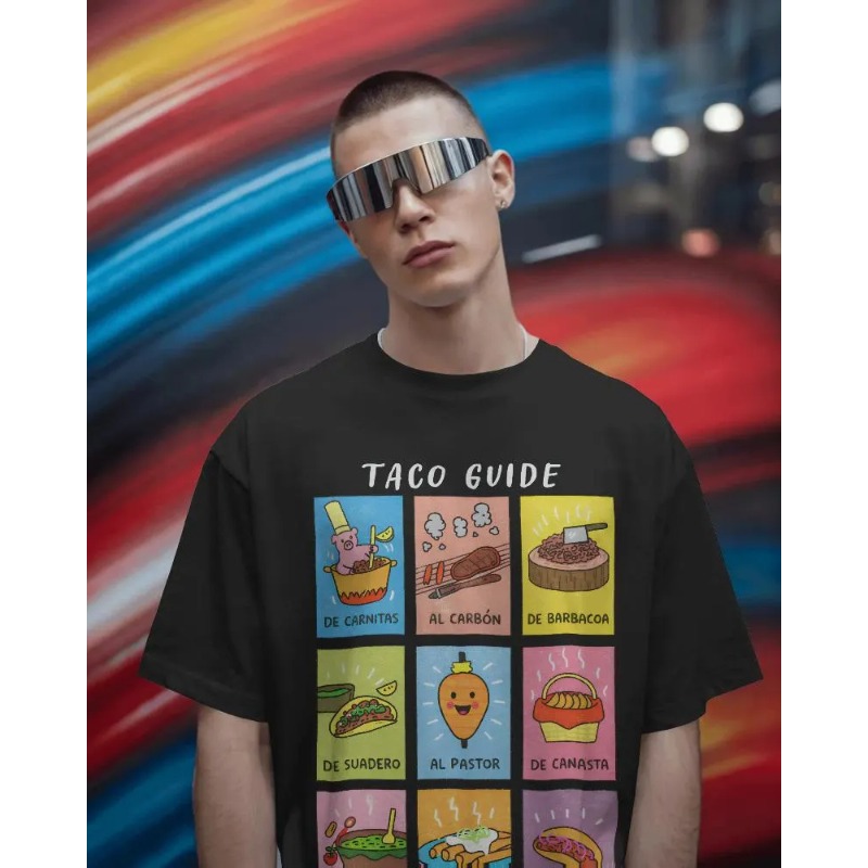 Taco Guide Shirt - Funny Mexic - Summer Clothing Guide ulasan dan harga