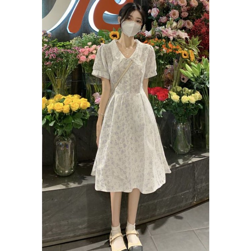 Women's Summer Ditsy Floral Mi - Sundress Midi Floral ulasan dan harga