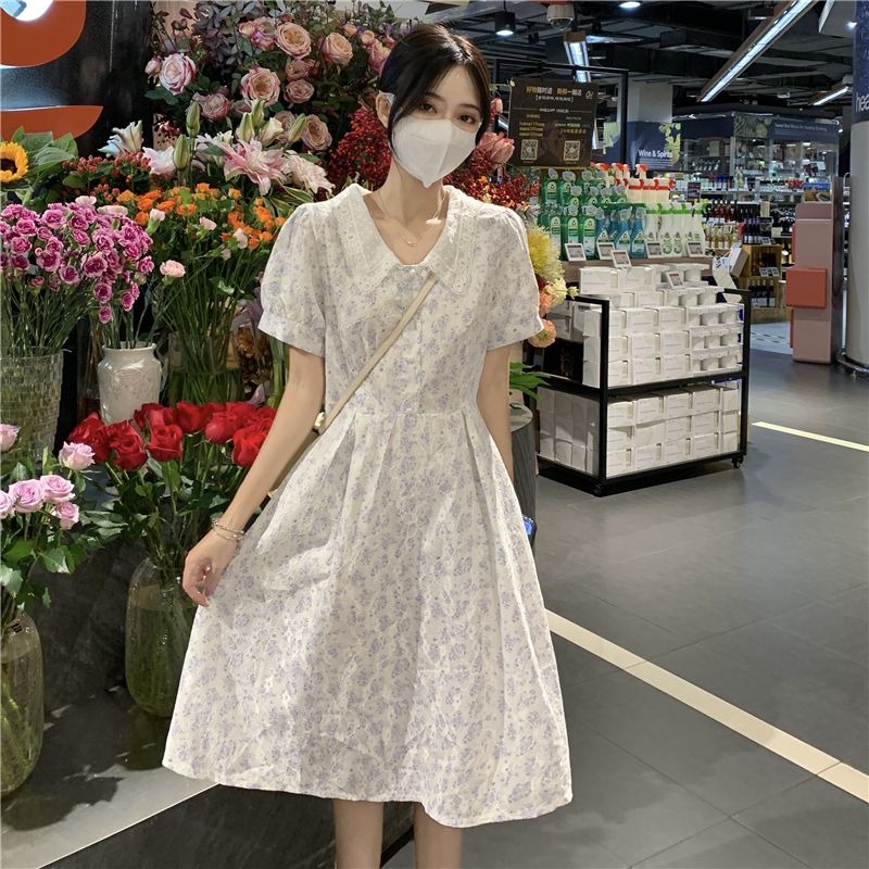 Women's Summer Ditsy Floral Mi - Sundress Midi Floral ulasan dan harga