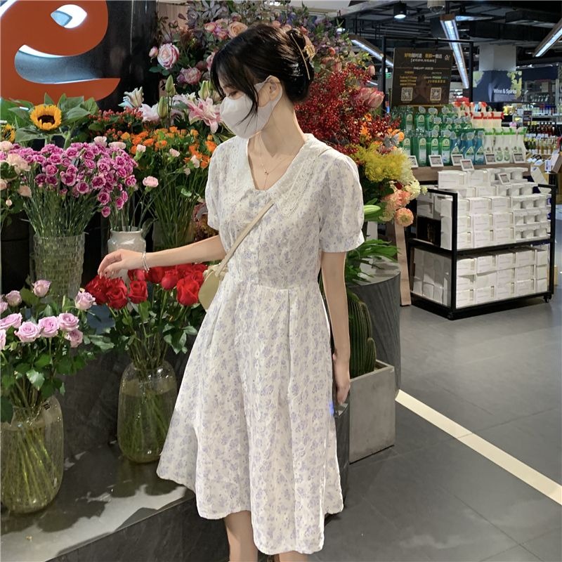 Women's Summer Ditsy Floral Mi - Sundress Midi Floral ulasan dan harga