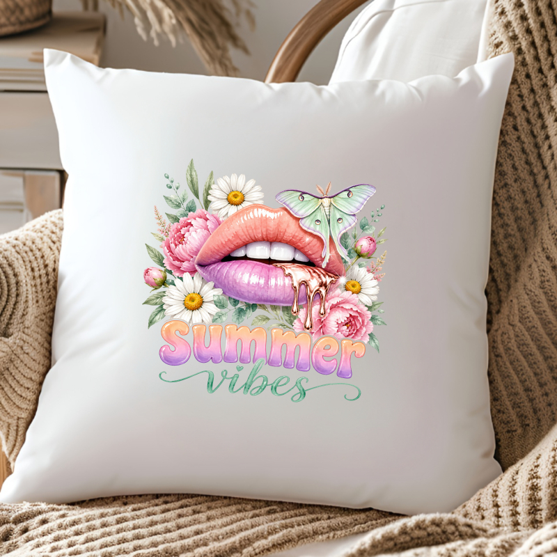 2PCS Colorful Lips Flowers But - Summer Clothing Vibes ulasan dan harga