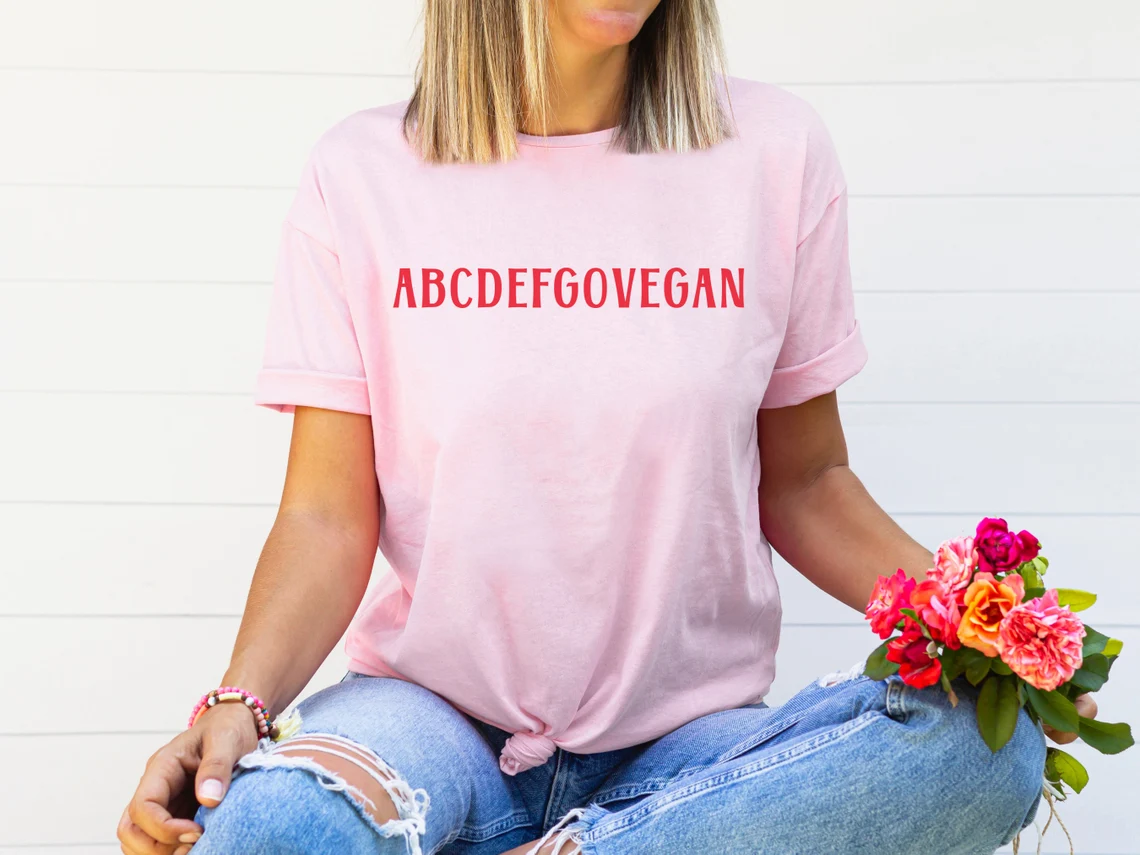 Skuggnas Go Vegan Funny Graphi - Summer Clothing Vibes ulasan dan harga