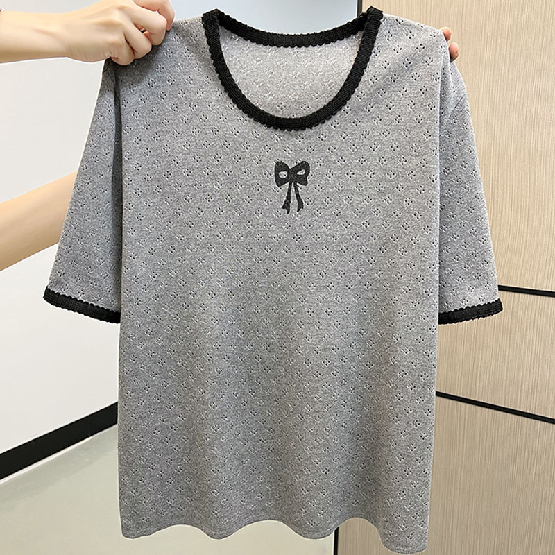 Short Sleeve Hollow Out Knitte - Summer Days Clothing ulasan dan harga