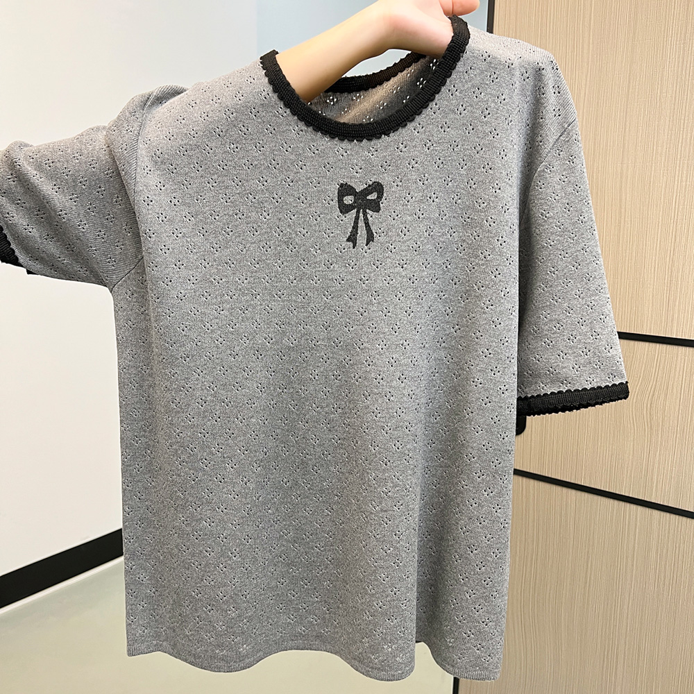Short Sleeve Hollow Out Knitte - Summer Days Clothing ulasan dan harga