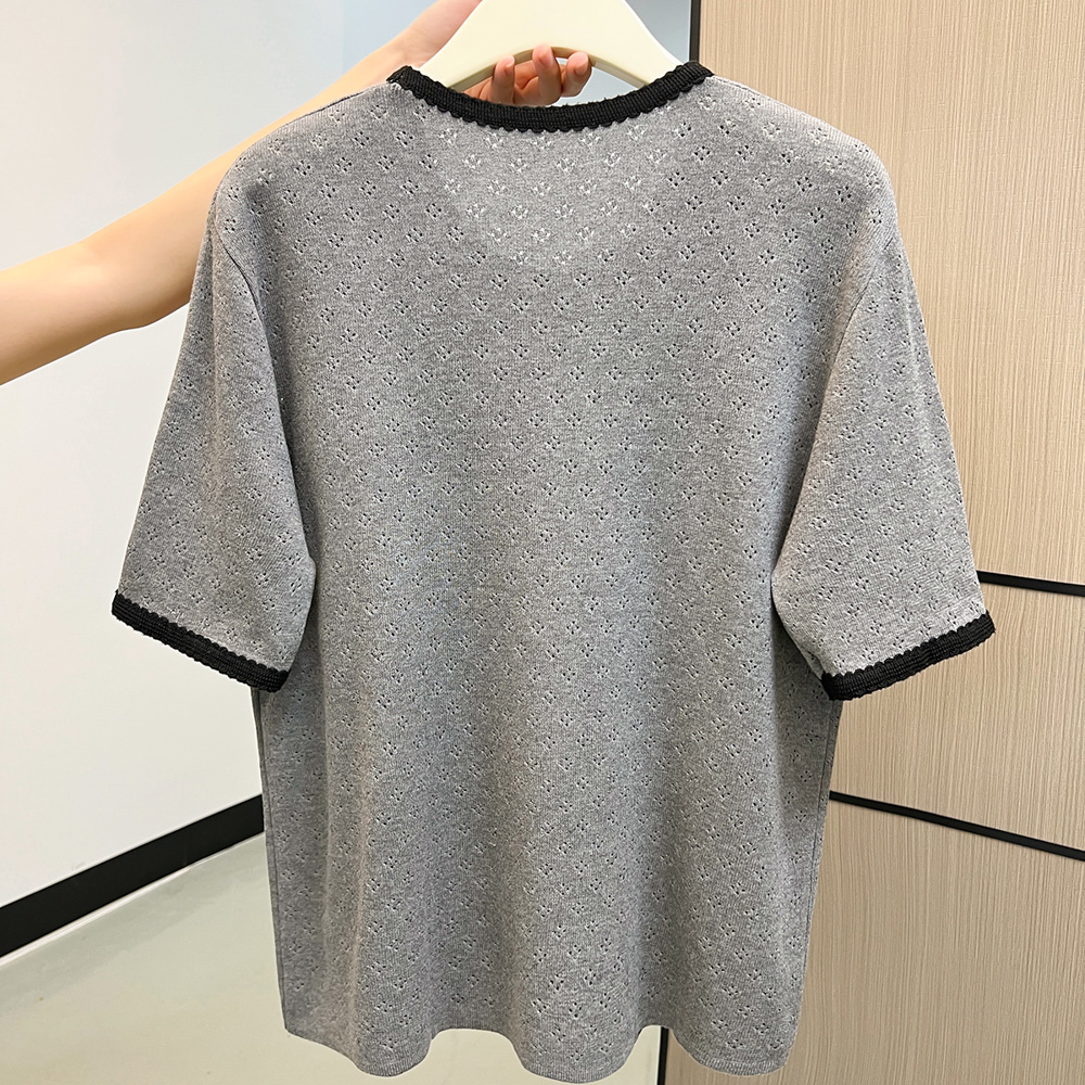 Short Sleeve Hollow Out Knitte - Summer Days Clothing ulasan dan harga