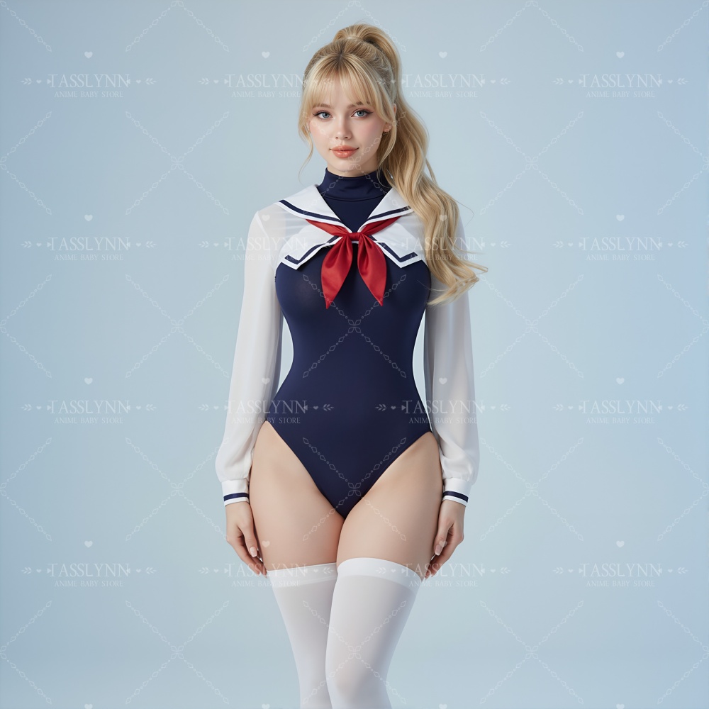 Japanese Sailor Swimsuit Women - Swimsuit One Piece ulasan dan harga