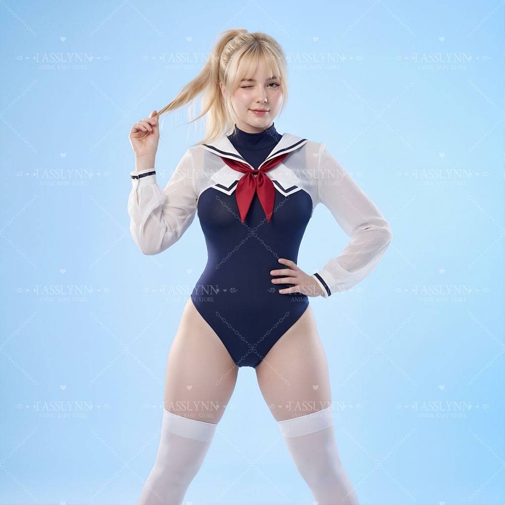 Japanese Sailor Swimsuit Women - Swimsuit One Piece ulasan dan harga