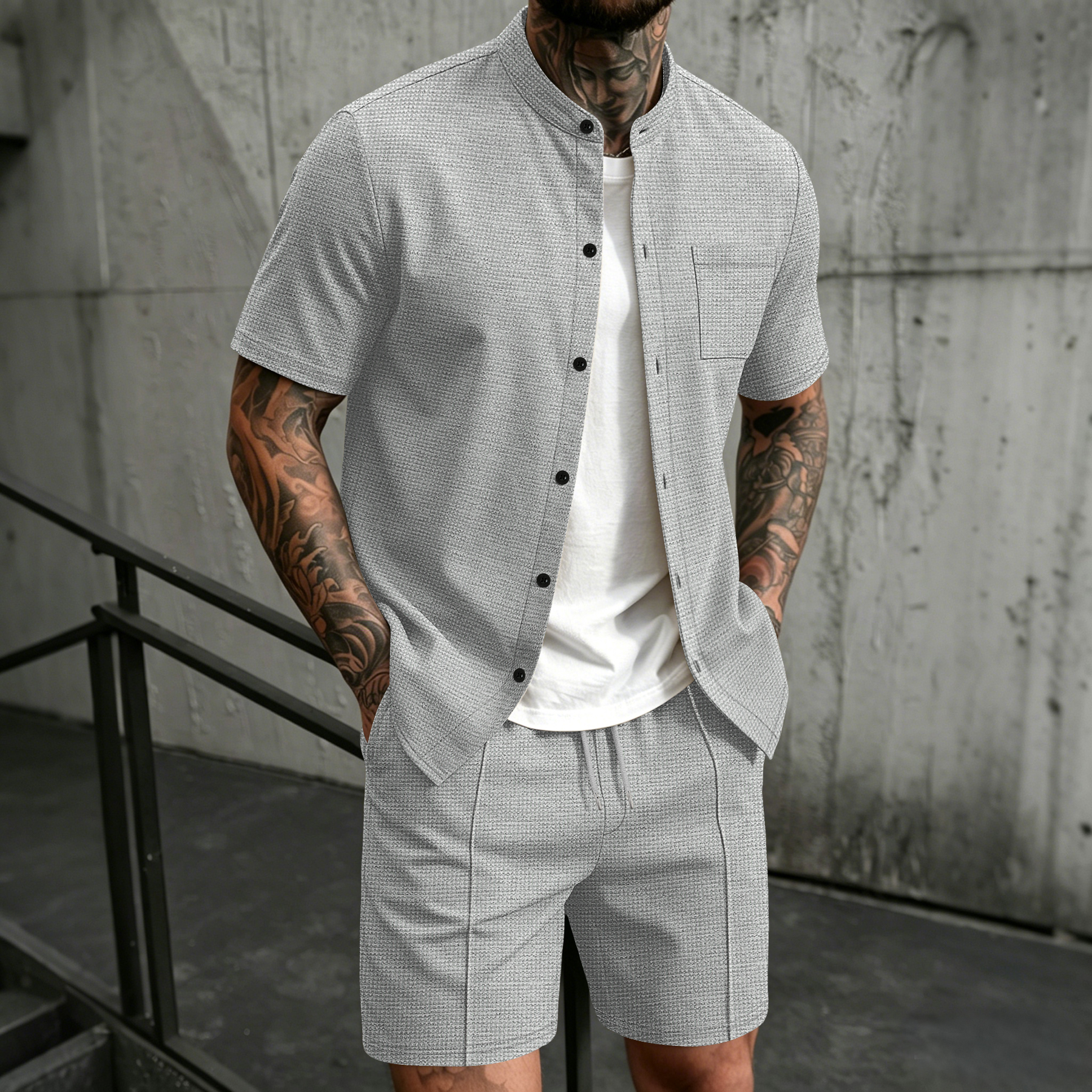 Men's 2 Piece Outfit, Stand Co - Summer Clothing Outfits ulasan dan harga