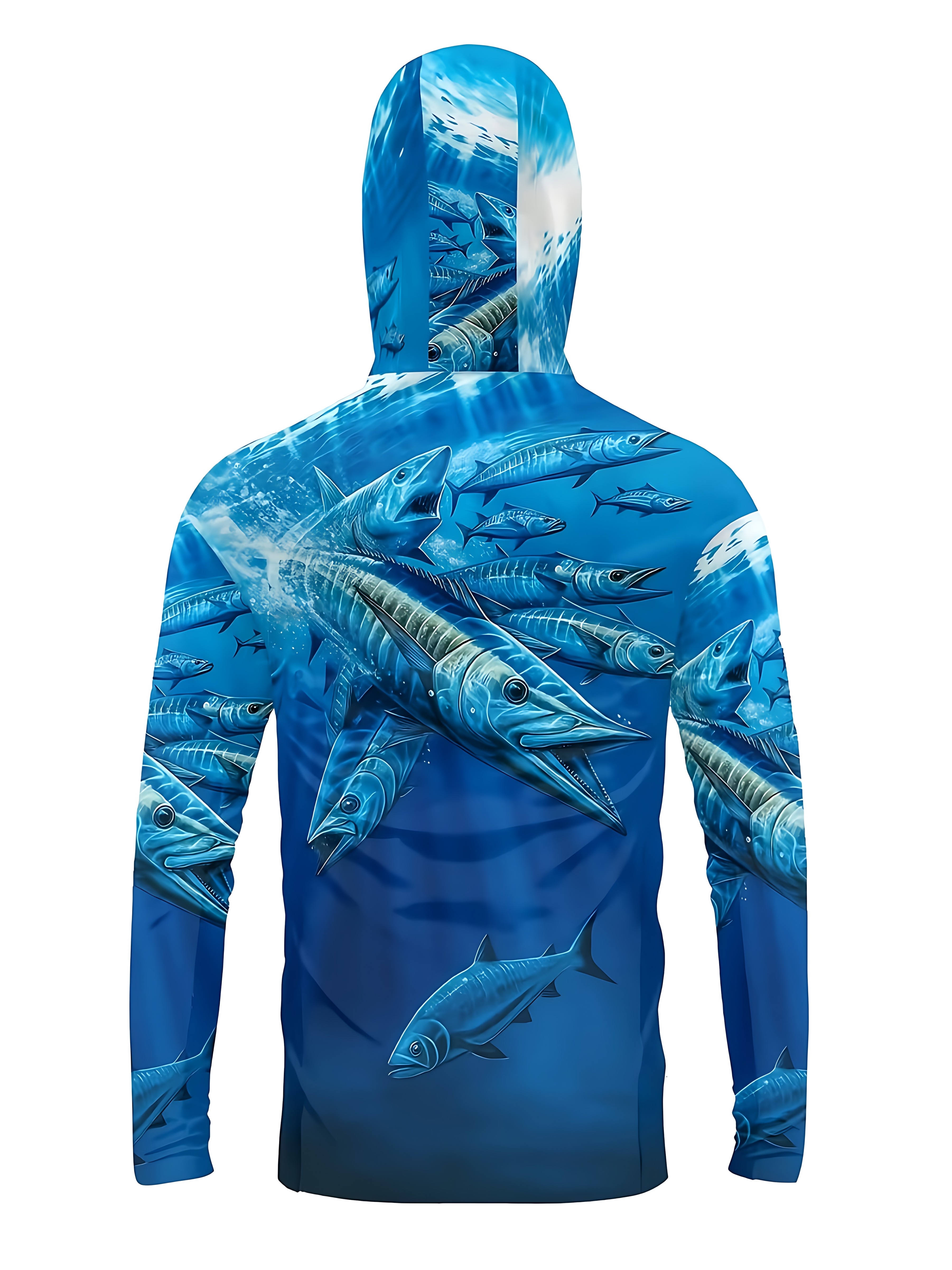 Fishing Shirt Hooded Men Fishi - Summer Knit Clothing ulasan dan harga