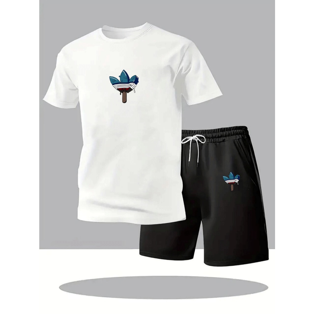 Summer Men's Sets Fashion Trac - Summer Knit Clothing ulasan dan harga