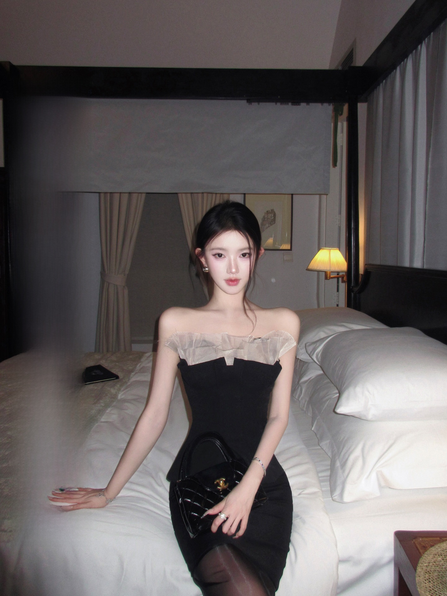 Black Label Splice Tube Top Ve - Summer Clothing Label ulasan dan harga