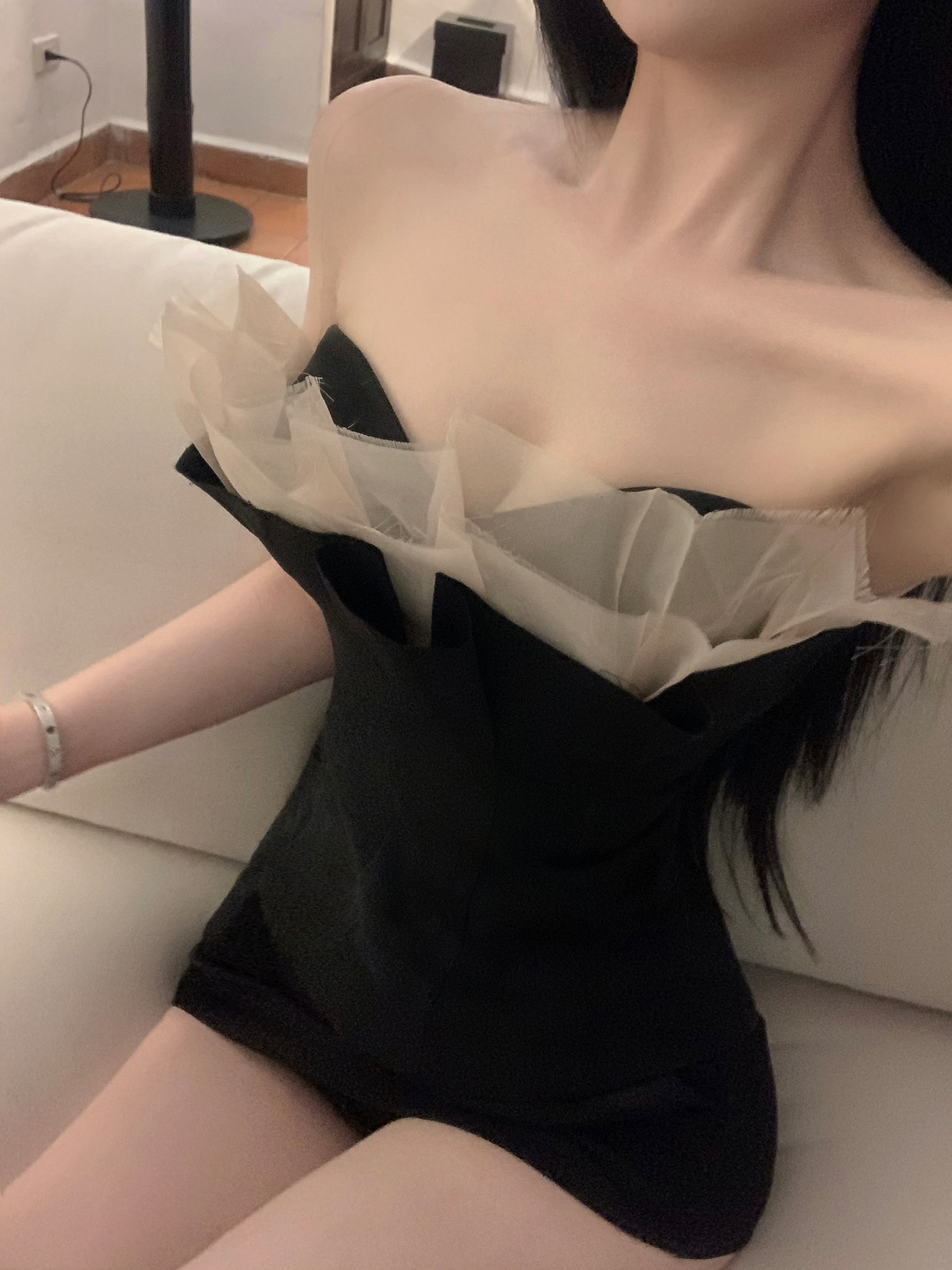 Black Label Splice Tube Top Ve - Summer Clothing Label ulasan dan harga