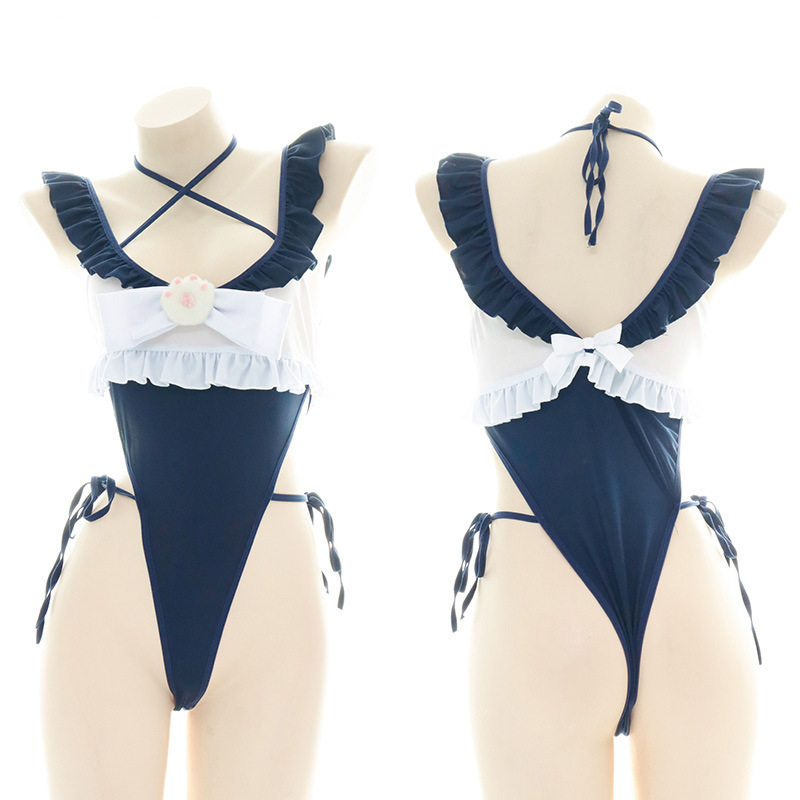 Cute Ruffled Edge One Piece Sw - Swimsuit One Piece ulasan dan harga