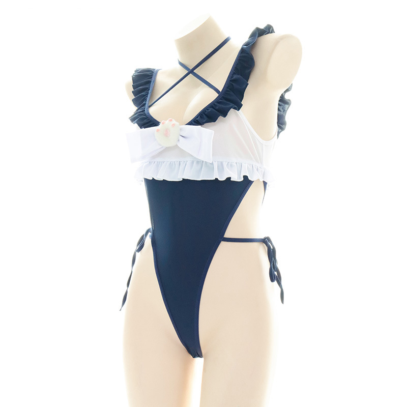 Cute Ruffled Edge One Piece Sw - Swimsuit One Piece ulasan dan harga