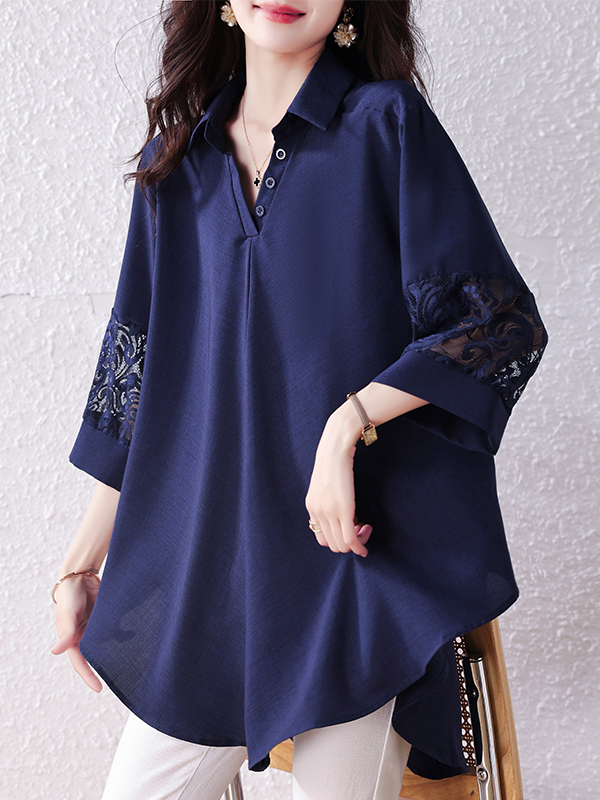 Elegant plus Size Women's Shir - Summer Clothing Label ulasan dan harga