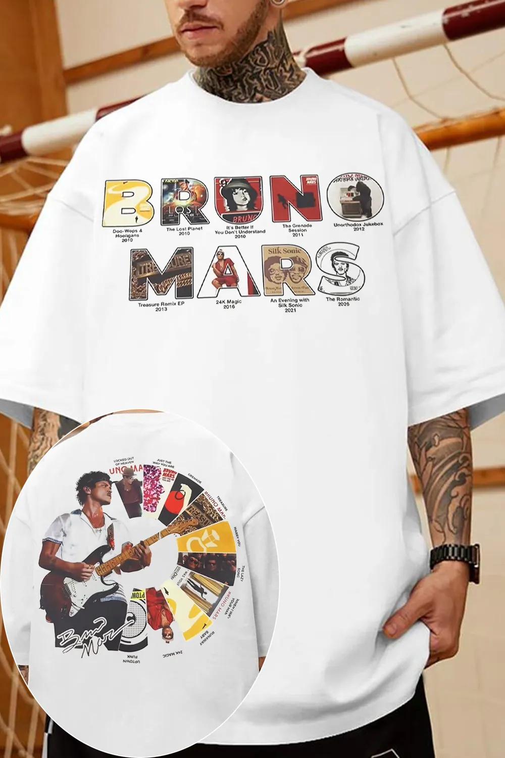 2026 Bruno Mars Graphic Shirt  - Summer Clothing Trends 2026 ulasan dan harga