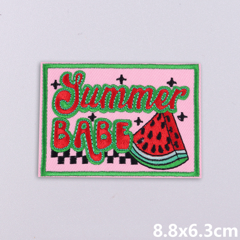 Summer Vibes Embroidered Patch - Summer Clothing Vibes ulasan dan harga