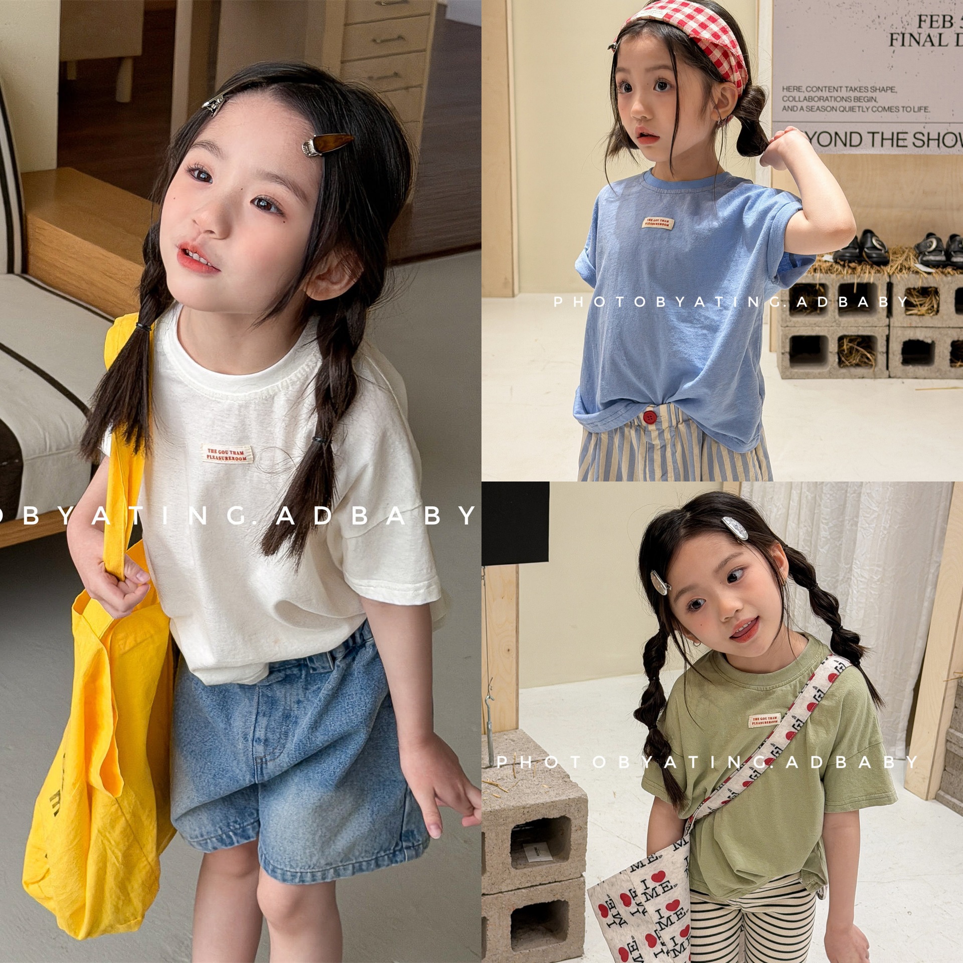 Girls T-shirt 2026 Spring and  - Summer Clothing Label ulasan dan harga