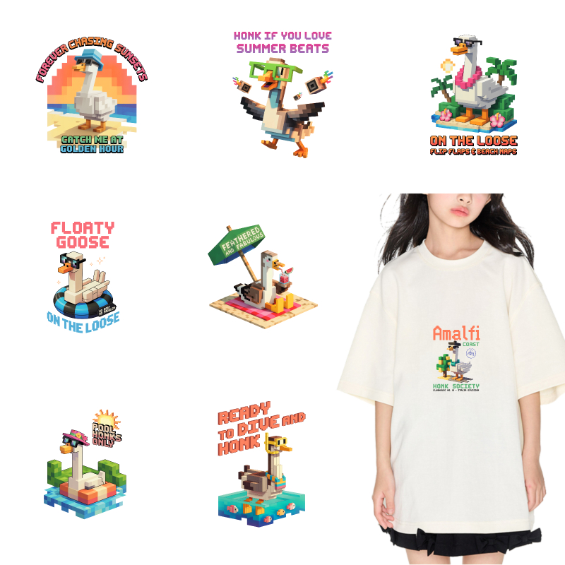 2PCS Amalfi Duck Summer Vibes  - Summer Clothing Vibes ulasan dan harga