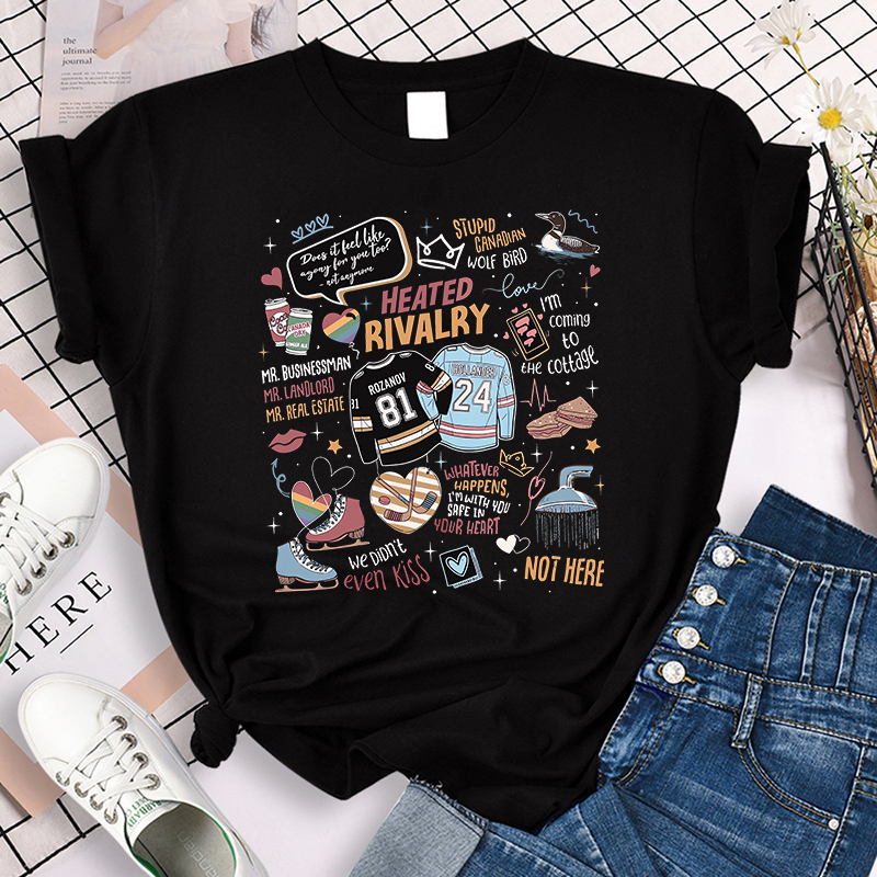 Casual Gothic Tees Tops Women  - Summer Goth Clothing ulasan dan harga