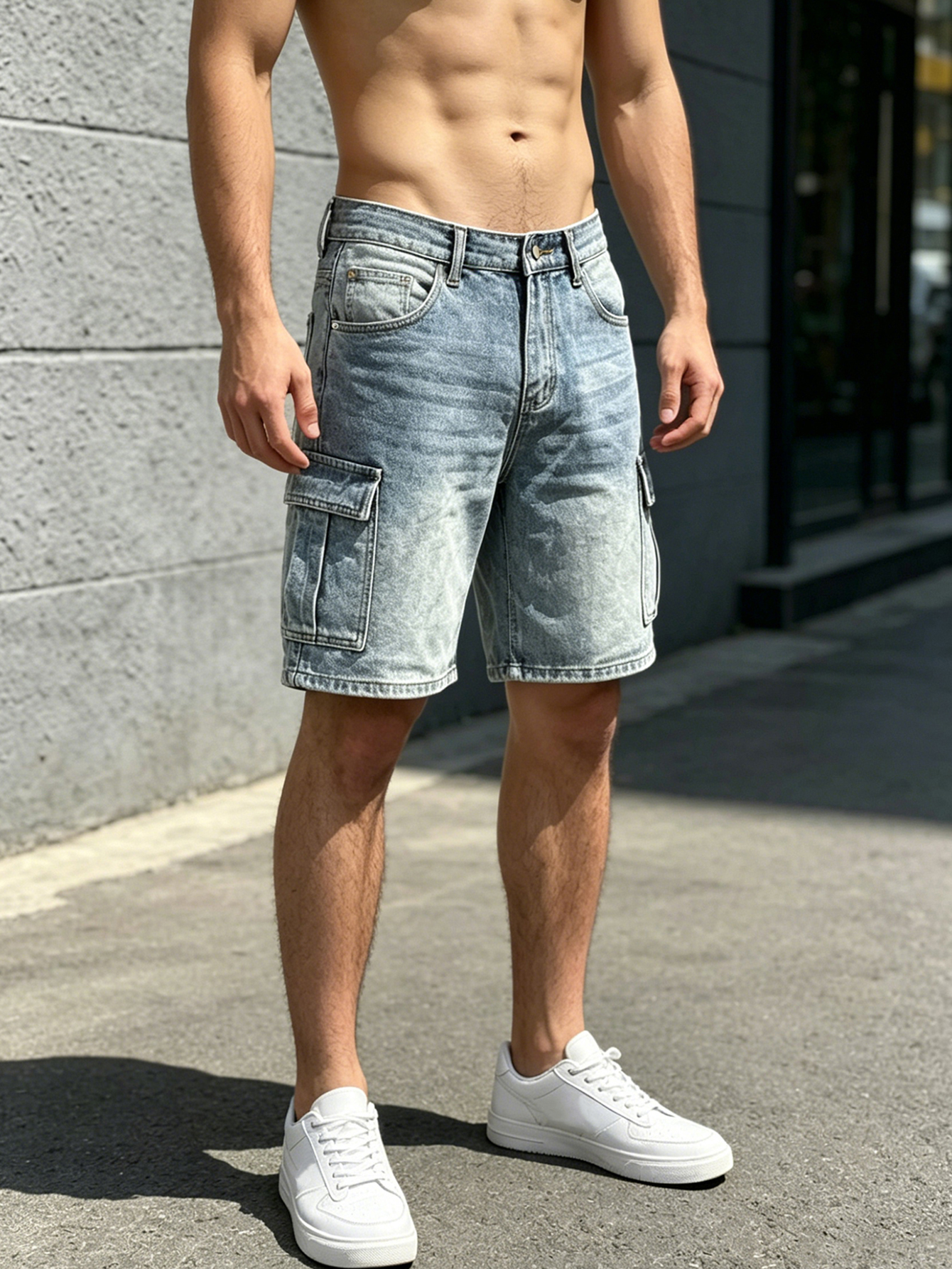 Men Workwear Jeans Denim Pants - Summer Clothing Styles Men ulasan dan harga