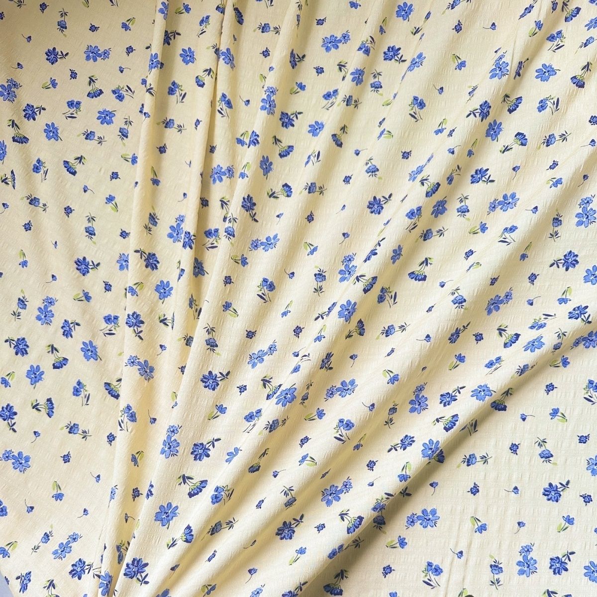 All Cotton Bubble Fabric Yello - Soft Summer Yellow Clothing ulasan dan harga