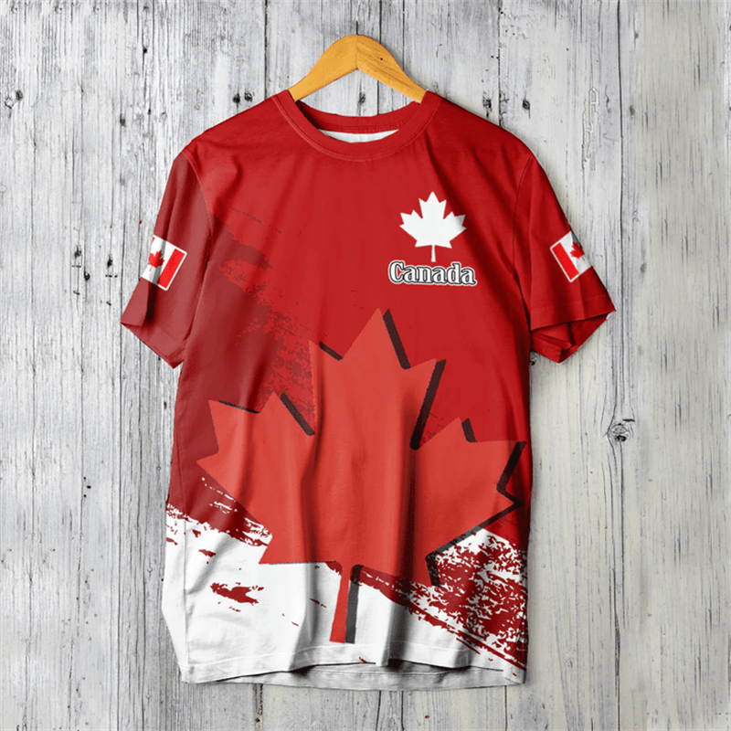 Canada Day T-shirt Canadian Fl - Summer Clothing Women Canada ulasan dan harga