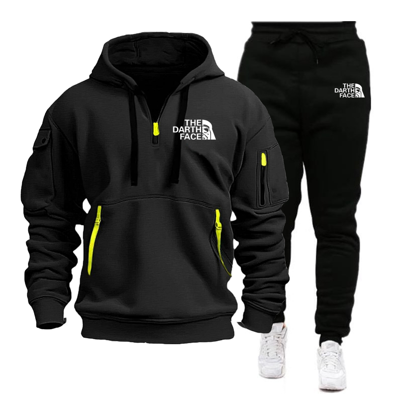 Men's hooded sports shirt set  - Summer Knit Clothing ulasan dan harga