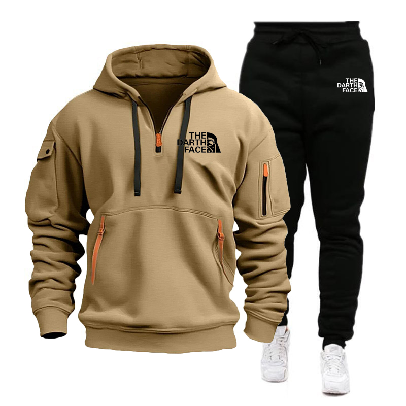 Men's hooded sports shirt set  - Summer Knit Clothing ulasan dan harga