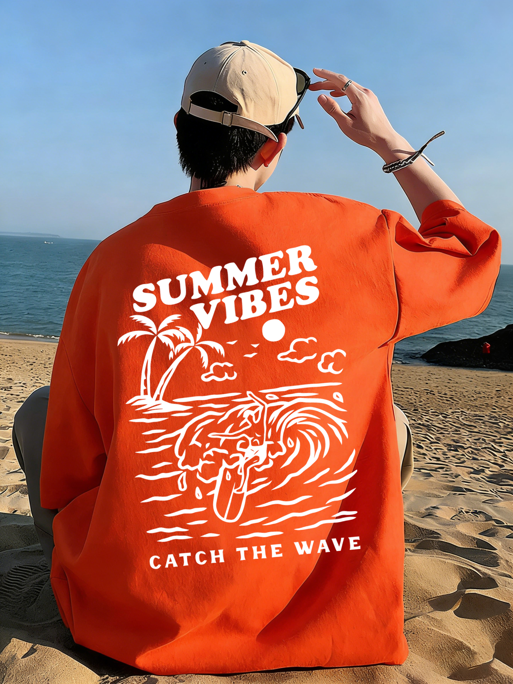 Summer Vibes Catch The Wave T- - Summer Clothing Vibes ulasan dan harga