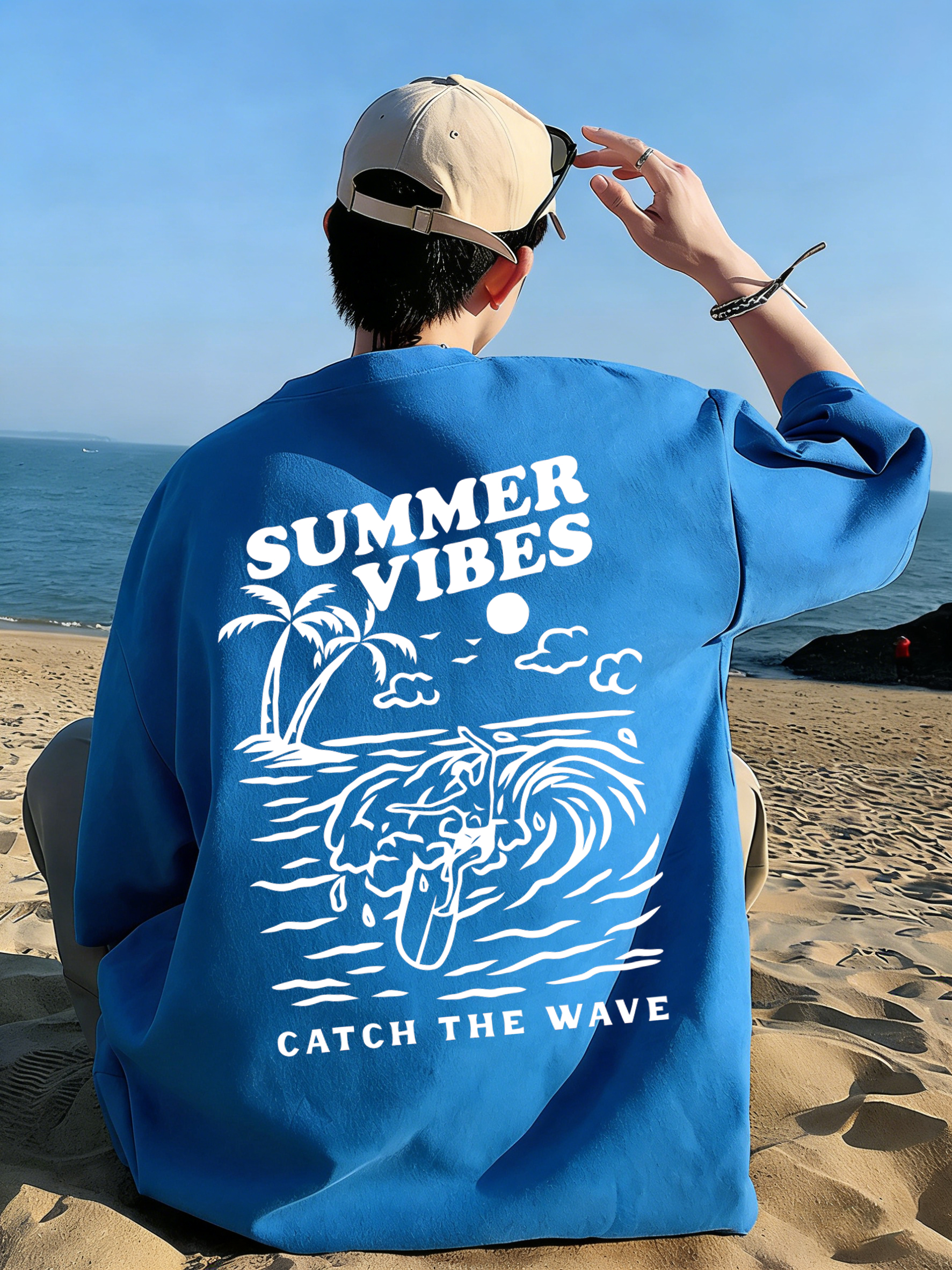 Summer Vibes Catch The Wave T- - Summer Clothing Vibes ulasan dan harga