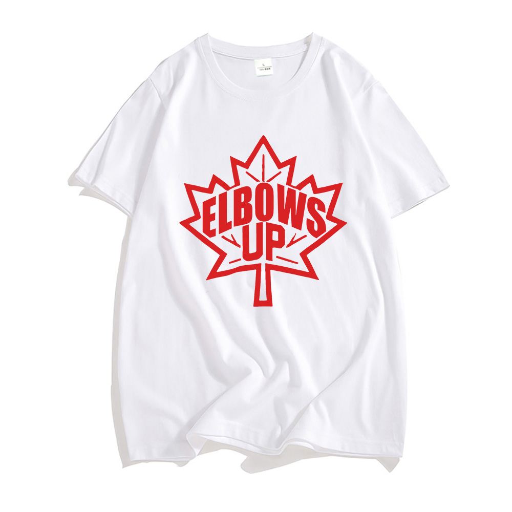Elbows Up Canada Strong T-shir - Summer Clothing Women Canada ulasan dan harga