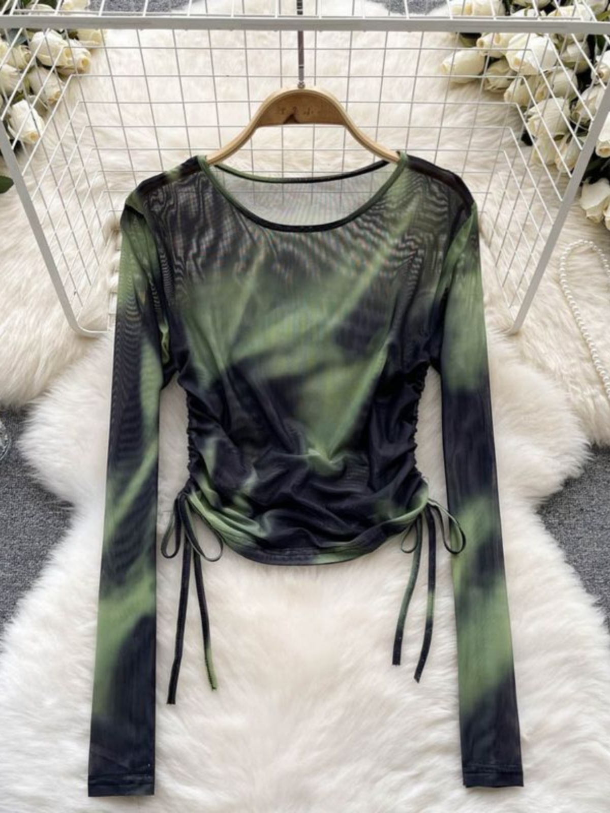Retro Tie Dye Me Rope round Ne - Summer Clothing Label ulasan dan harga