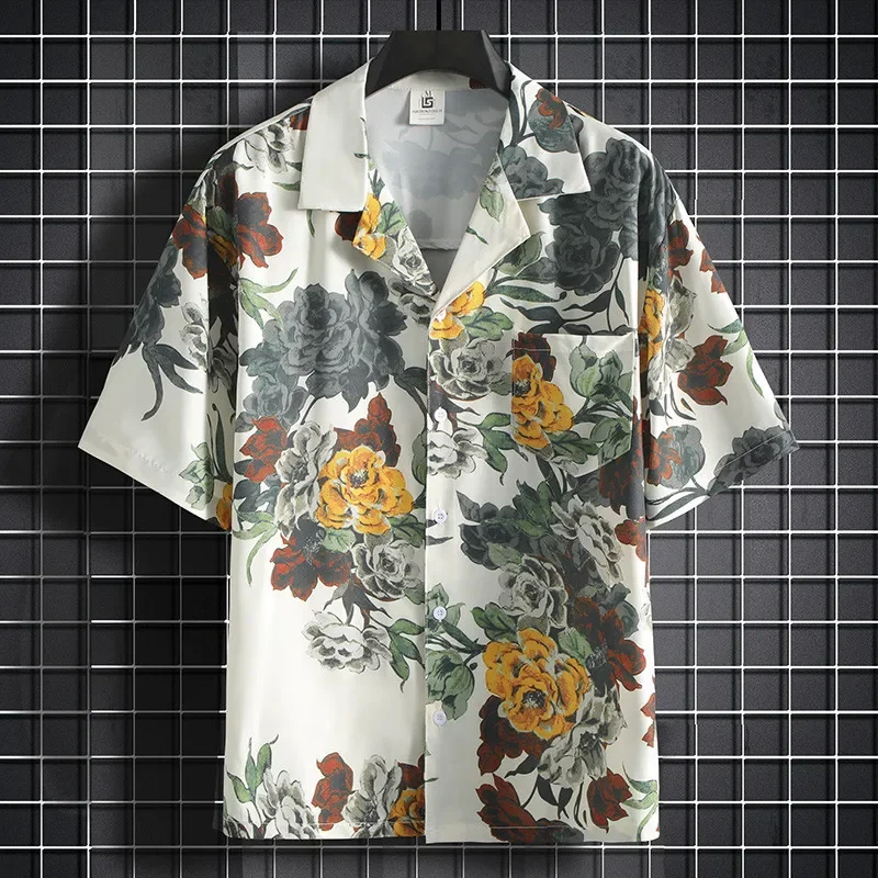Printed Shirt Men's Short Slee - Summer Clothing Styles Men ulasan dan harga