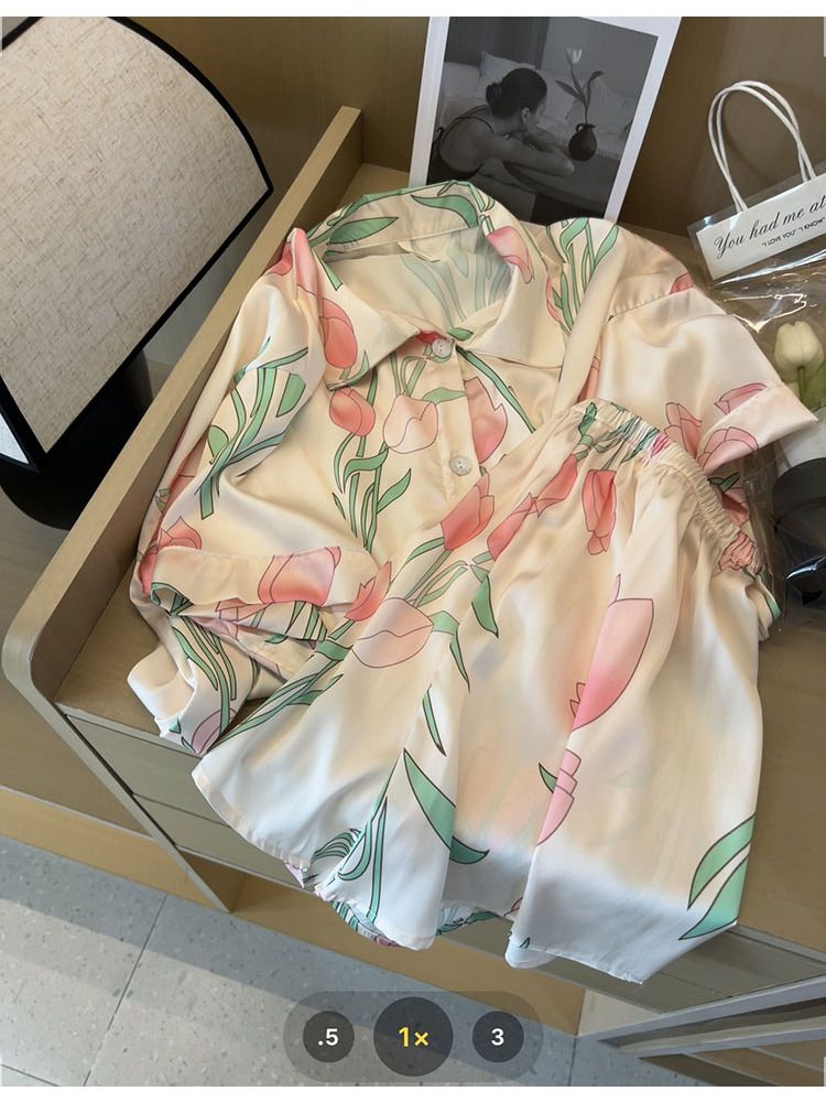 Women Silk Satin Sweet Pajamas - Summer Clothing For Women Over 50 ulasan dan harga