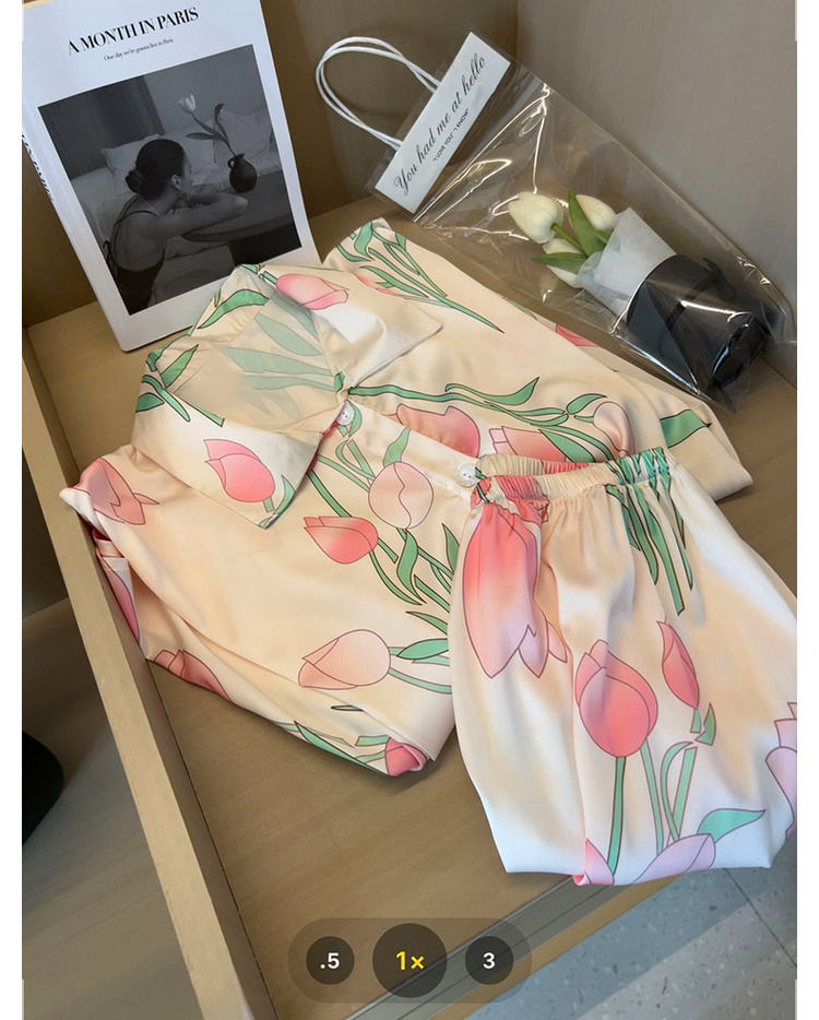 Women Silk Satin Sweet Pajamas - Summer Clothing For Women Over 50 ulasan dan harga