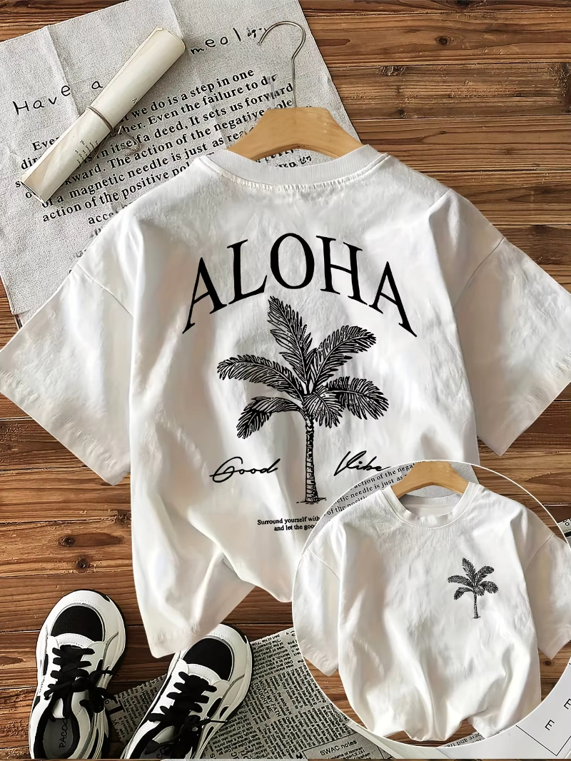 Women's Aloha Good Vibes Graph - Summer Clothing Vibes ulasan dan harga